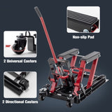 Hydraulic Motorcycle Jack, 1500 LBS Capacity Foot-Operated Motorcycle Table, ATV Scissor W1422136704