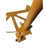 55 Gallon Drum Dolly, 1200lbs capacity, with 2 fixed PU Wheels and 1 swivel wheel - Low Profile W2019P296677