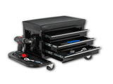 Rolling 3-Drawer Tool Chest Mechanic Seat with Foldable Side Trays, 350 lb Capacity 28941741