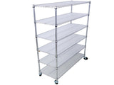 6 Tier 6000lbs Capacity NSF Metal Shelf Wire Shelving Unit, Heavy Duty Adjustable Storage Rack with W465142123