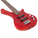 ZNTS GW101 36in Small Scale Electric Bass Guitar Suit With Mahogany Body SS 03924331