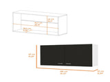 Carbon Espresso Rectangle 2-Door Wall Cabinet B06280329
