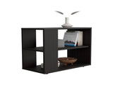 Wengue Side Table in Melamine with Open Storage B062P290234
