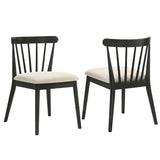 2 Pieces Set Dining Side Chair Rustic Modern Farmhouse Design Retro Design Easy to Assembly W2537P214243