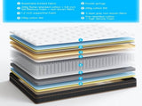 12 Inch King Mattress, Innerspring Mattress with Black Gold Trim & White Cover - Medium Firm 95005812