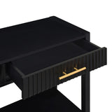 U_STYLE High-Quality Entryway Console Table with Vertical Stripe Drawers, Long Legs,Suitable for N711P190531B