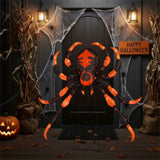 52" Large Halloween Spider Decoration with 80 LED Lights - Weatherproof Metal & Fabric Spider with 42961266