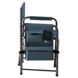 ZNTS 1-piece Padded Folding Outdoor Chair with Storage Pockets,Lightweight Oversized Directors Chair for 84737103