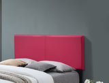 1pc Modern Beautiful Pink Full Size Bedroom Platform Bed Frame PU Fabric ESFTIB807-F-SHB