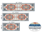 Kitchen Rugs Sets 3 Piece with Runner Non Slip Mats for Floor Washable Bohemian Runner Rug 08219038