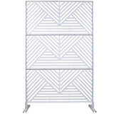 Outdoor & Indoor Privacy Metal Privacy 76" H48" W, Freestanding Decorative Privacy W465P193161
