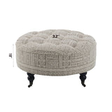 Upendo Pattern Fabric Ottoman w/Casters B2726P253208