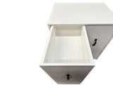3 Tier Wooden Floor Standing Bookcase,Slide Out Drawer Storage Bookcase file cabinet,Pull Out Mobile W331P377340