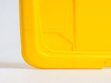 60 Qt Black Plastic Storage Bin with Lid Tote, Plastic Storage Container with Lid, 6-Pack 16599903