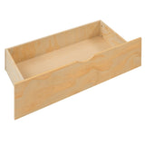 Full Size House Platform Bed with Two Drawers,Headboard and Footboard,Roof Design,Natural WF292923AAD