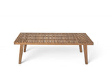 69" Acacia Wood Outdoor Dining Table with Slatted Top, 300 lbs Weight Capacity, Ideal for Patio & N779P234500B