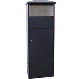 ZNTS Large Package Delivery Parcel Mail Drop Box for Porch, Floor Lockable Drop Slot Mail Box with Parcel W465P188059