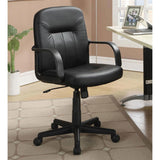 Black Office Chair with Casters B062P153798