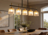 Farmhouse Chandelier 5-Light Dining Room Light Fixture Over Table Kitchen Island Lighting Rustic W1367P460405