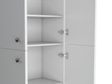 Kitchen Pantry 71" H, 4 Doors, 5 Adjustable Shelves, Laundry, White B097P221377