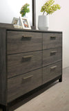 Ioana Antique Grey Finish Wood Bed Room Set, King Size Bed, Dresser, Mirror, Night Stand, Chest T2574P202570