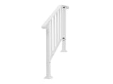 Handrails for Outdoor Steps, Iron Fits 2 Step, Transitional 10964256