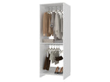 Dover Closet, 2 Shelves, White B097P474256