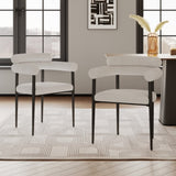 Woker Dining Chairs Set of 2, Mid-Century Modern Dining Chairs, Kitchen Dining Room Chairs, Round W1567139484