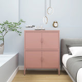 40 inches high metal storage locker with 4 doors, suitable for home office use. T3421P312361