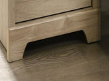 Elara 22"W Light Oak Finish 2-Drawer Nightstand Bedside Table with USB Charging Ports B061P360309