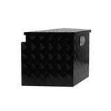 Trailer Tongue Box, Aluminum Alloy Diamond Plate Tongue Box Tool Chest, Heavy Duty Trailer Box W1239125502