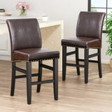 25.5'' inch Upholstered Counter Stool with Solid Wood Frame 74506.00