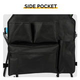 31" Tall Directors Chair with Footrest, 4Portable Bar Height Folding Camping Chair with Built-in Cup 61533762