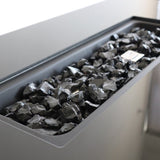25" H x 42" W Steel Outdoor Fire Pit Table with Lid B120P199398