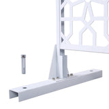 Outdoor & Indoor Privacy Metal Privacy 76" H48" W, Freestanding Decorative Privacy W465P193212