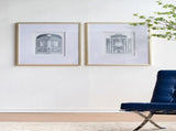 Set of 2 Fake Pencil Architectual Wall Art, Wall Decor Accent, 24" x 32" W2078130277