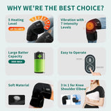 Knee Heating Massager with Vibration, Wireless Heating Pad for Knees, Shoulders and Elbows, Relieves 42487988