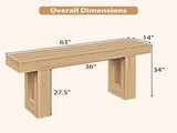 63" Farmhouse Console Table, Narrow Entryway Table with Spacious Bottom Storage 85297604