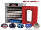 400 Eggs Incubator Cabinet with Automatic Turning&Digital Temperature Control, Large Commercial 92537893