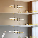 Javeriah 4 - Light Black/Gold Dimmable LED Pendant LightUnable ship on weekends, TK/TEMU 57634655