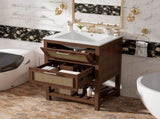 24" Bathroom Vanity with Integrated Ceramic Sink, Bathroom Cabinet with 1 Deep 1 Tip-Out N710P293990P