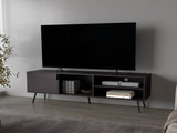 Wengue TV Stand Multistorage with a Door and Open Storage B062P290225