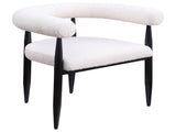 Notting Cream Boucle Upholstered Dining Arm Chair B062P299819