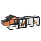 Wooden Chicken Coop, Large Outdoor Hen House with Nesting Box Poultry Cage, Rabbit Hutch Bunny Cage W2326P327190