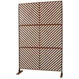 Outdoor & Indoor Privacy Metal Privacy 76" H48" W, Freestanding Decorative Privacy W465P193249