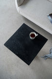 20x20x24" Black Square Side Table with Pedestal Base W2078P203212