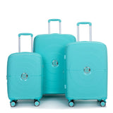 Expandable Hardshell Suitcase Double Spinner Wheels PP Luggage Sets Lightweight Durable Suitcase W284113625
