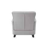 Light Grey Rocking Chair with Track Arm B062P215454
