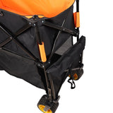 Big large capacity Folding cart Extra Long Extender Wagon Folding Wagon Garden Shopping Beach W227P200956