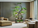 Plant Stand with Grow Lights, 8 Tiered Indoor Plant Shelf, 61" Tall Plant Stand for Indoor Plants W2641P199619